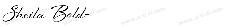 Sheila Bold字体转换